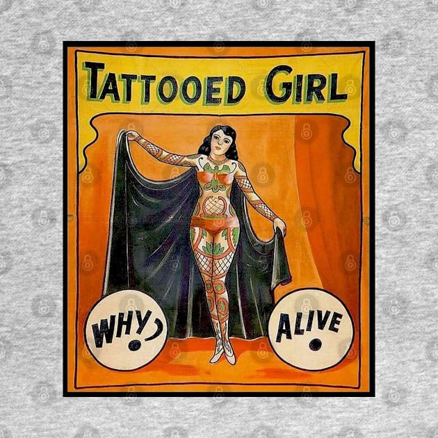 Tattooed girl by The Curious Cabinet